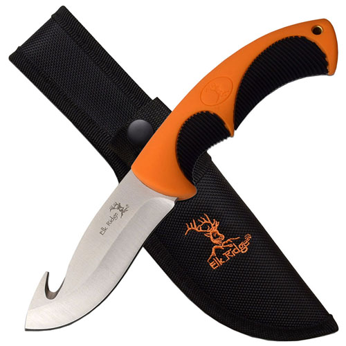 Elk Ridge 200-02G 3cr13 Steel Gut Hook Blade Knife