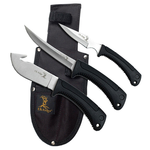 Elk Ridge Fixed Hunting Knife - 3 Sets