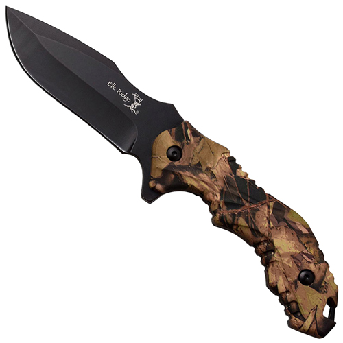 Elk Ridge 564 Nylon Fiber Handle Fixed Blade Knife w/ Sheath