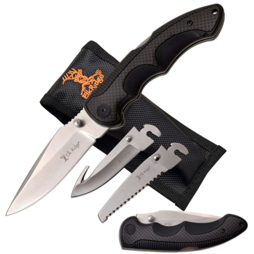 Elk Ridge Tri-Blade Exchangeable Folding Knife