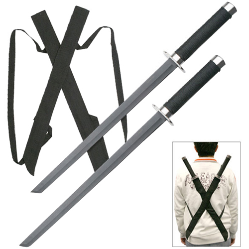 Heckler and Koch Ninja 25.5 Inch Black Twin Samurai Sword