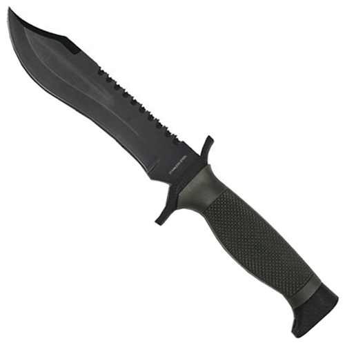 12 Inch Reverse Saw Serrated Fixed Knife