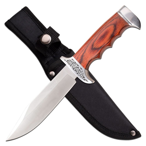 Survivor Fixed Knife w/ Wood Handle