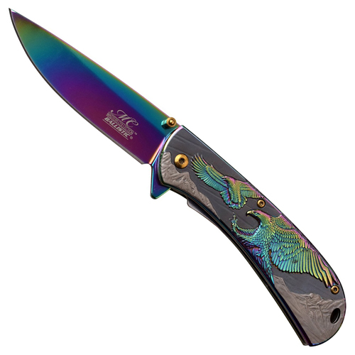 Masters Collection 3 Tone Process Handle Folding Knife