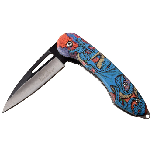 Masters Collection A051 Embossed Printing Folding Knife