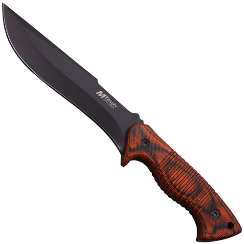 MTech USA 20-73WD Brown Pakkawood Handle Fixed Blade Knife