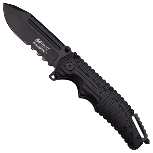 A862BK Black Aluminum Handle Folding Knife