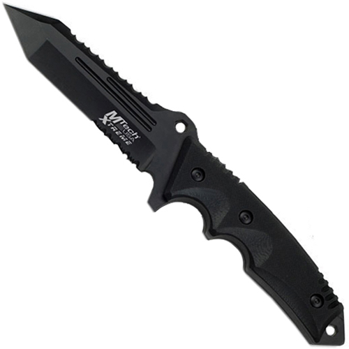 10.25 Inch Black Fixed Blade Knife