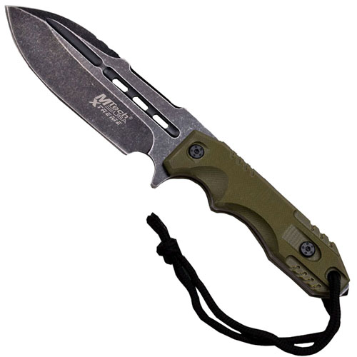 Xtreme 9 Inch Stainless Steel Army Green Fixed Blade Knife