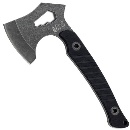 8.25 Inch Stone Wash Black Blade G10 Handle Axe
