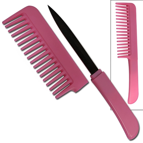 Master Cutlery BladesUSA - Self Defense - Comb Knife - Pink 