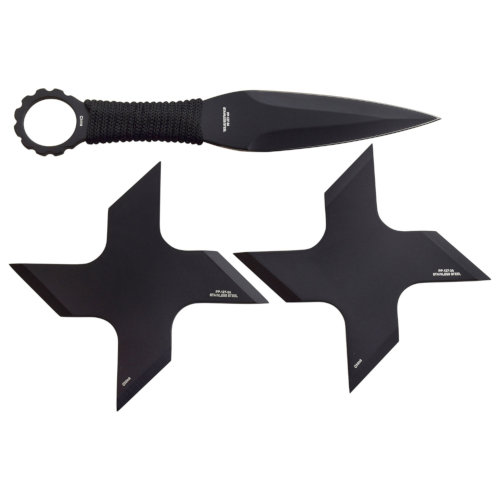 American Skull Set (Throwing Knife & 2 Throwing Stars)