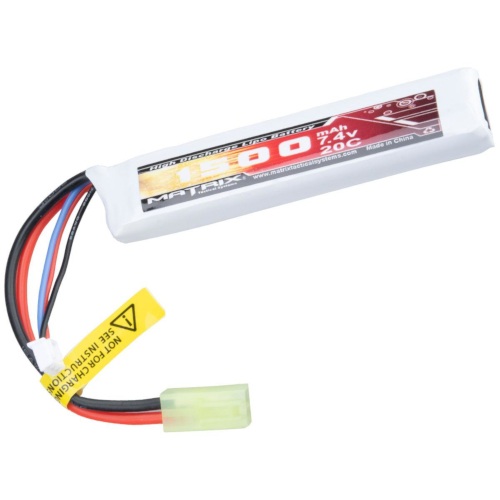 7.4V Stick LiPo Battery 1500mAh Mini Tamiya