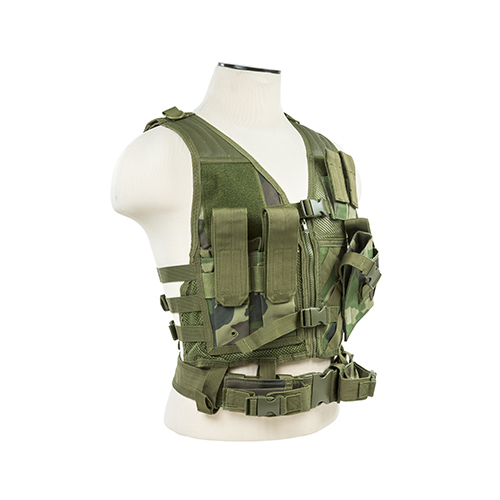 NcStar Woodland Camo Smaller Size Tactical Vest