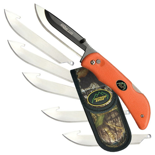 Razor-Lite 6 Blades Folding Knife - Orange