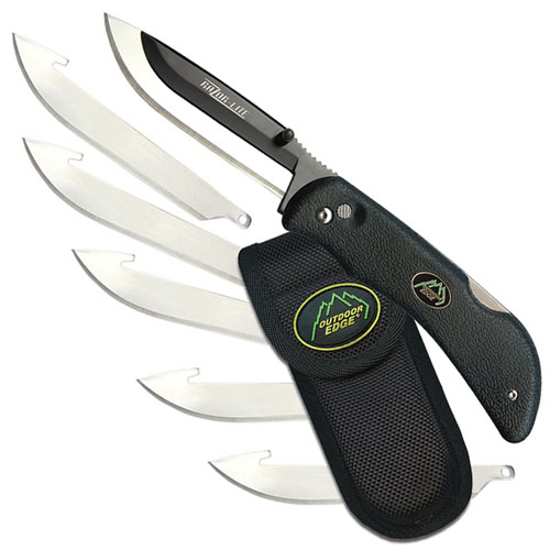 Razor-Lite 6 Blades Folding Knife - Black