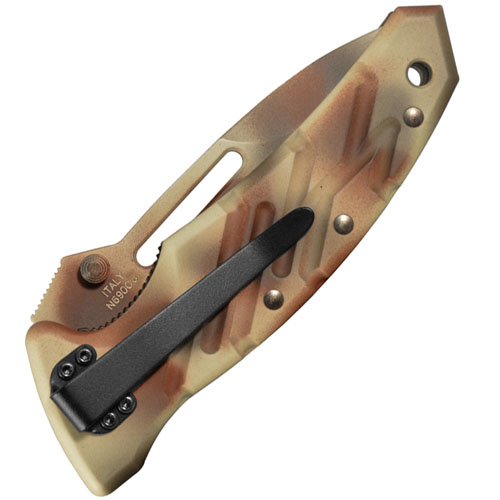 XM 1D Desert Camo Plain Edge Knife