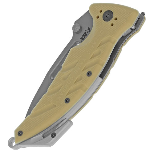XR 1 Desert Tan Folder Serrated Knife