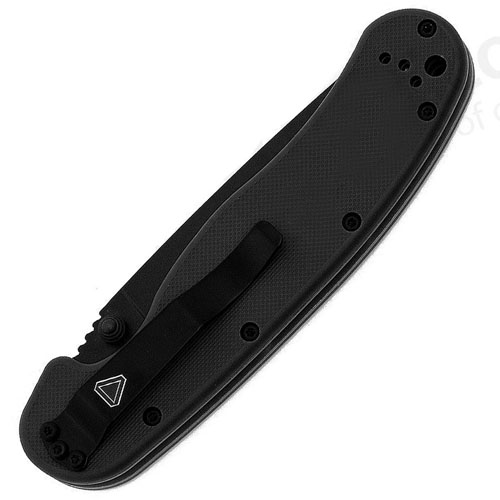 OKC RAT Folder Black Plain Edge Folding Knife