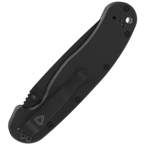 RAT Folder Black Partial Plain Edge Serration Knife