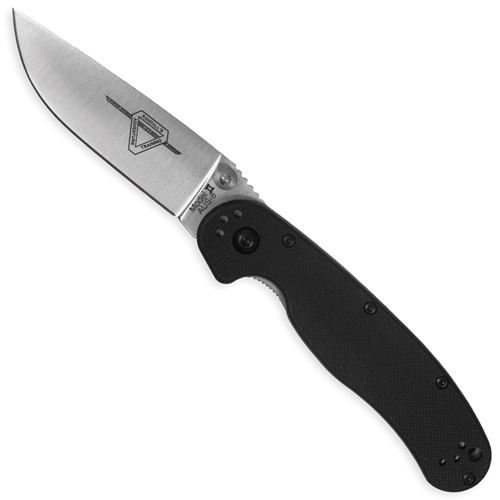 RAT Model II Black Handle Folding Knife