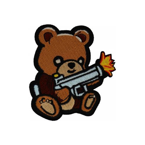 Cheap Place Cute Bear Machine Gun Patch