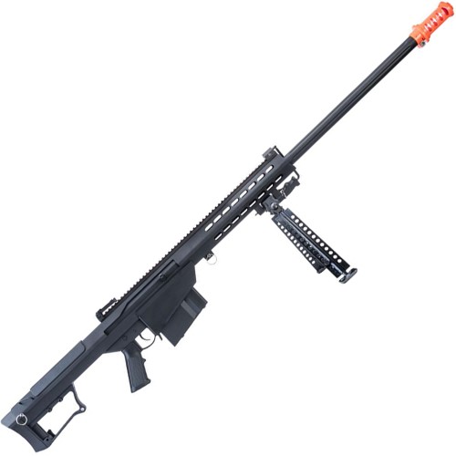 Barrett Licensed M107A1 Bolt Action Airsoft Sniper Rifle - Black