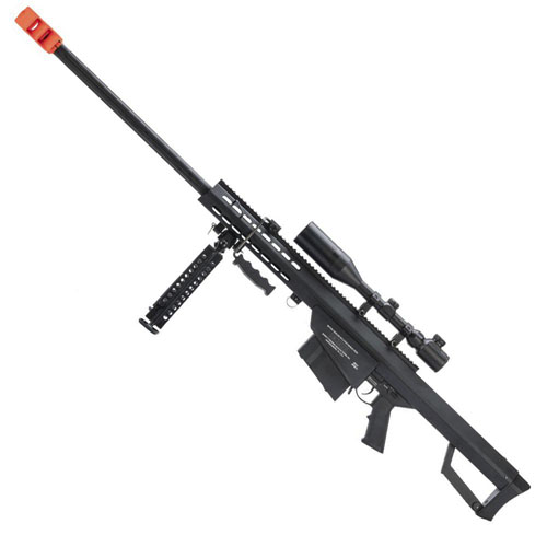 6mmProShop Barrett Licensed M82A1 Bolt Action Powered Airsoft Sniper Rifle 
