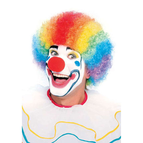 Rubies Mens Popular Price Multicolored Clown Wigs