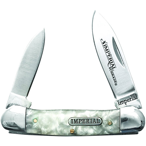Imperial Canoe Cracked Ice POM Handle Folding Blade Knife