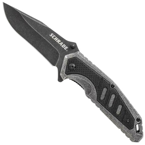 Liner Lock SCH507 Stonewash Finished Blade Folding Knife