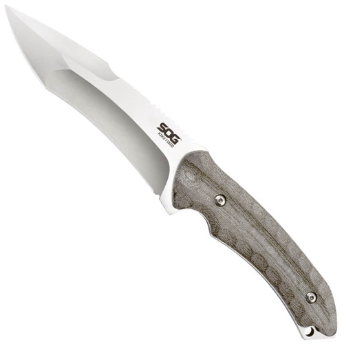 Kiku Small Linen Micarta Handle Fixed Blade Knife w/ Sheath