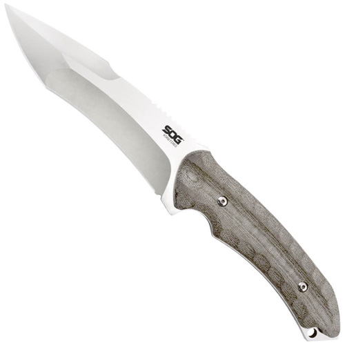 Kiku Linen Micarta Handle Fixed Blade Knife w/ Sheath