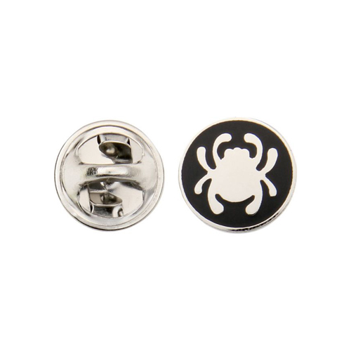 Bug Lapel Pin - Silver and Black