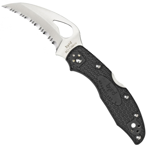 Byrd Hawkbill Black FRN Handle Folding Knife