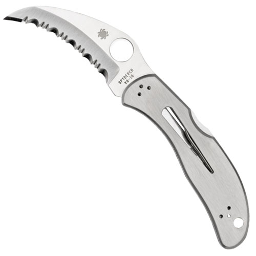 Harpy Hawkbill Style Serrated Edge Blade Folding Knife