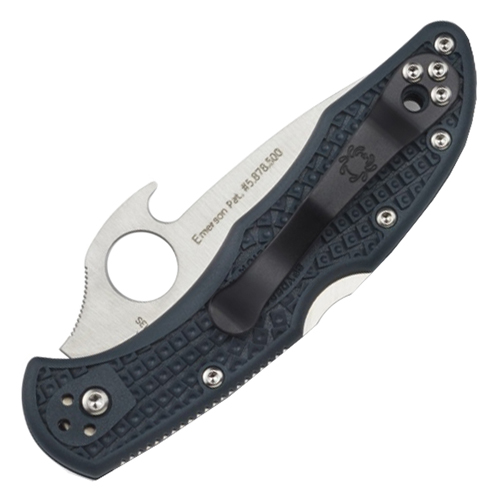 Spyderco Delica 4 Lightweight Emerson Opener Folding Knife - Gray