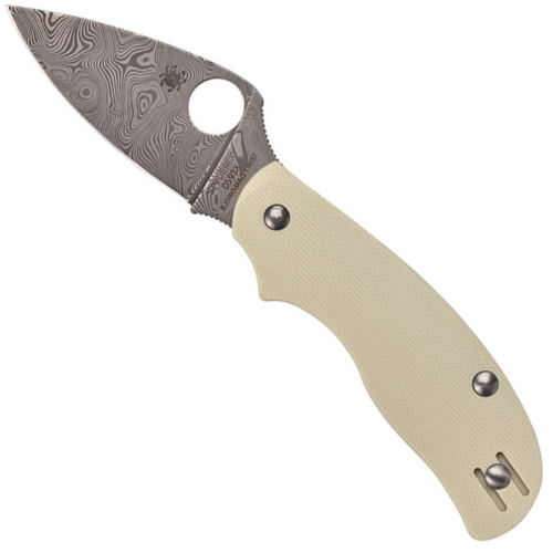 Spyderco Urban Sprint Run Folding Knife Damascus Blade