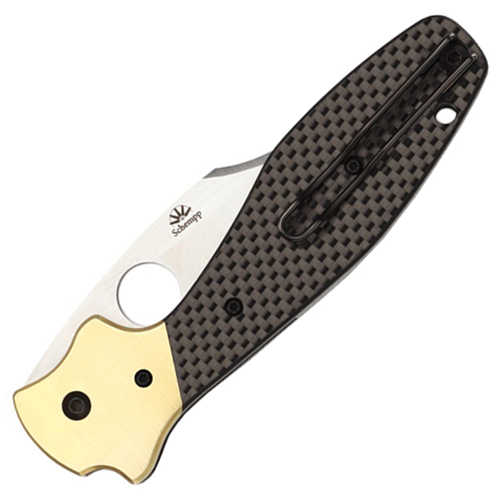 Schempp Bowie Carbon Fiber/G-10 Laminated Handle Folding Knife