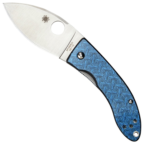 Lil' Lum Blue Nishijin Glass Fiber Handle Folding Knife