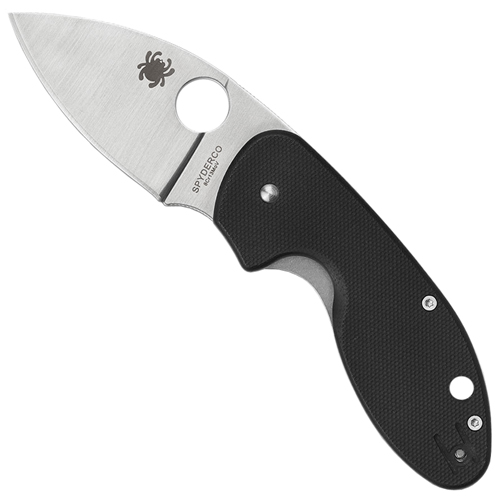 Spyderco Insistent Black G-10 Handle Folding Knife