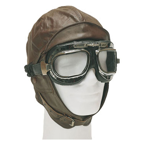 New German Repro Leather Aviation Helmet