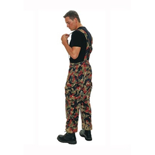 Swiss M70 Camo Filed Pants with Suspenders Used
