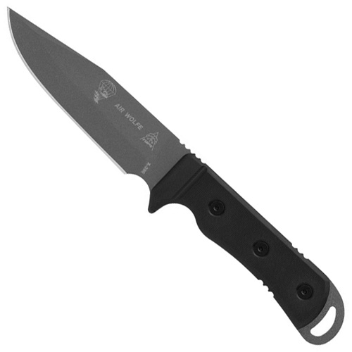 Air Wolfe AIR-01 Black G-10 Handle Fixed Blade Knife