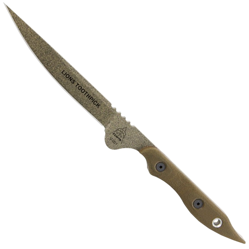 Lion's Toothpick Fixed Blade Knife