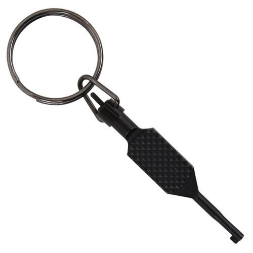 Flat Knurled Swivel Handcuff Key