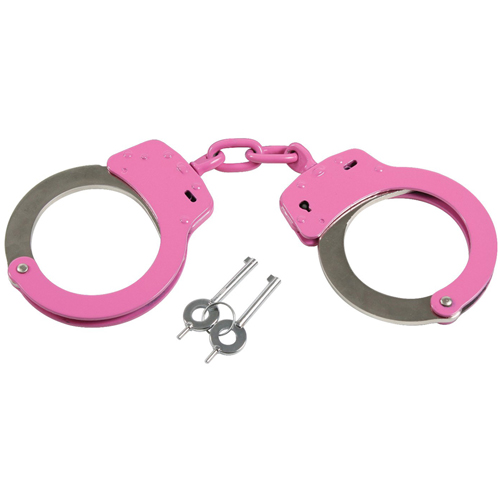 Pink Handcuffs With Belt Loop Pouch