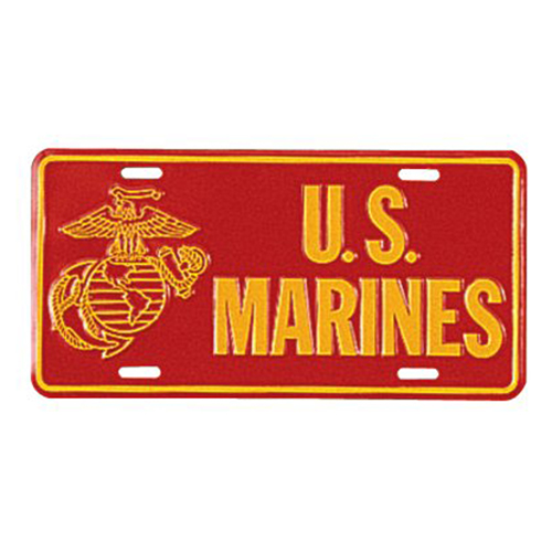 US Marines License Plate 