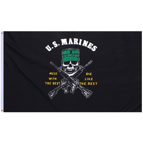 US Marines Mess With The Best Die Like The Rest Flag