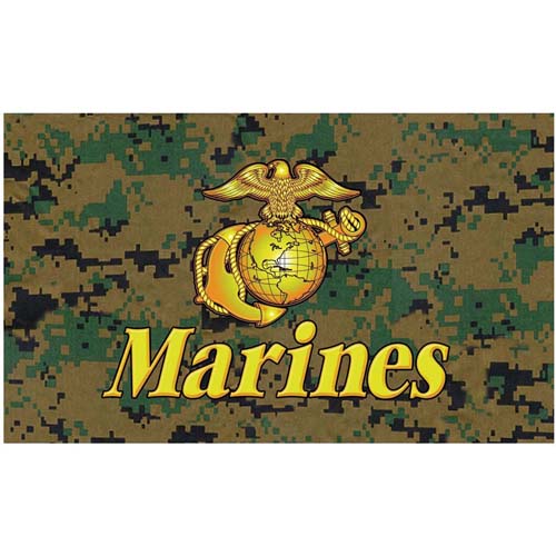 Digital Camo Marines Flag